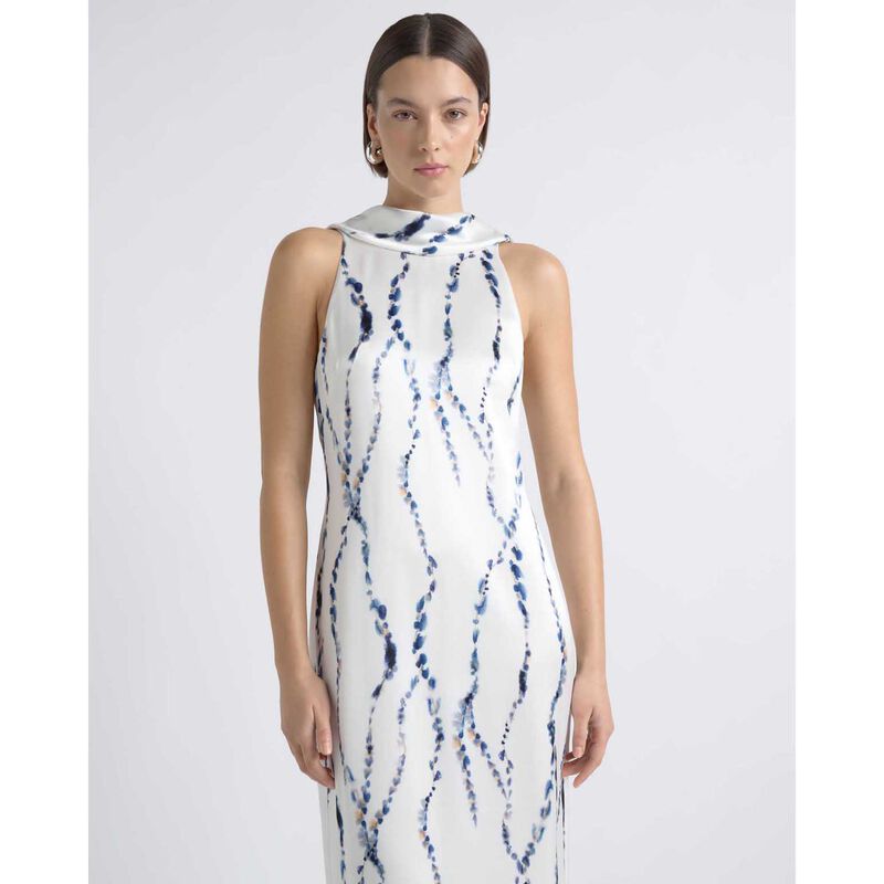 Cue Abstract Print Column Midi Dress image number 3